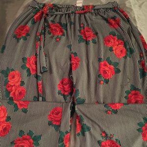 Capris palazzo pants